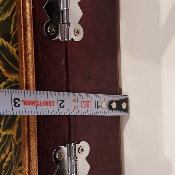 NWOT Women's Wooden Box Painted Handbag W/Shoulder Strap - Picture 12 of 16